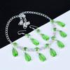 Peridot Necklace Set, Peridot Gemstone Handmade 925 Sterling Silver Peridot Earring Necklace Set For Women Necklace For Gifts Valentine Gifts