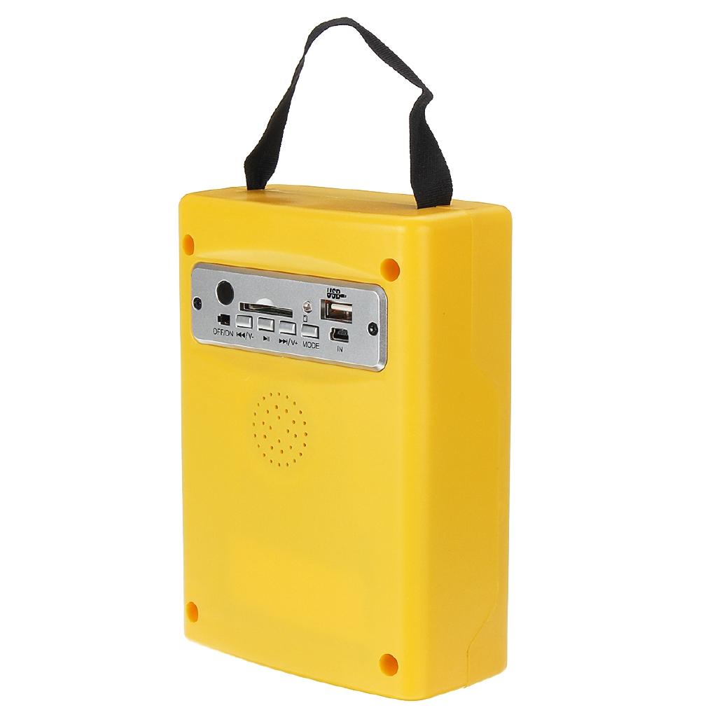 Portable Solar Panels Charging Generator Power System Home Outdoor Lighting for LED Bulb Solar Generators with FM Radio