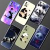 Clear Phone Case For Samsung Galaxy A51 5G A71 A21s A31 A12 A52 A41 A91 A11 A32 A72 Shockproof Soft Cover Super Cute Panda Funda