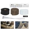 5M/10M/15M 5CM Width Heat Exhaust Thermo Wrap Shield Protective Tan Tape Fireproof Insulating Cloth Roll Kit for Motorcycle Car