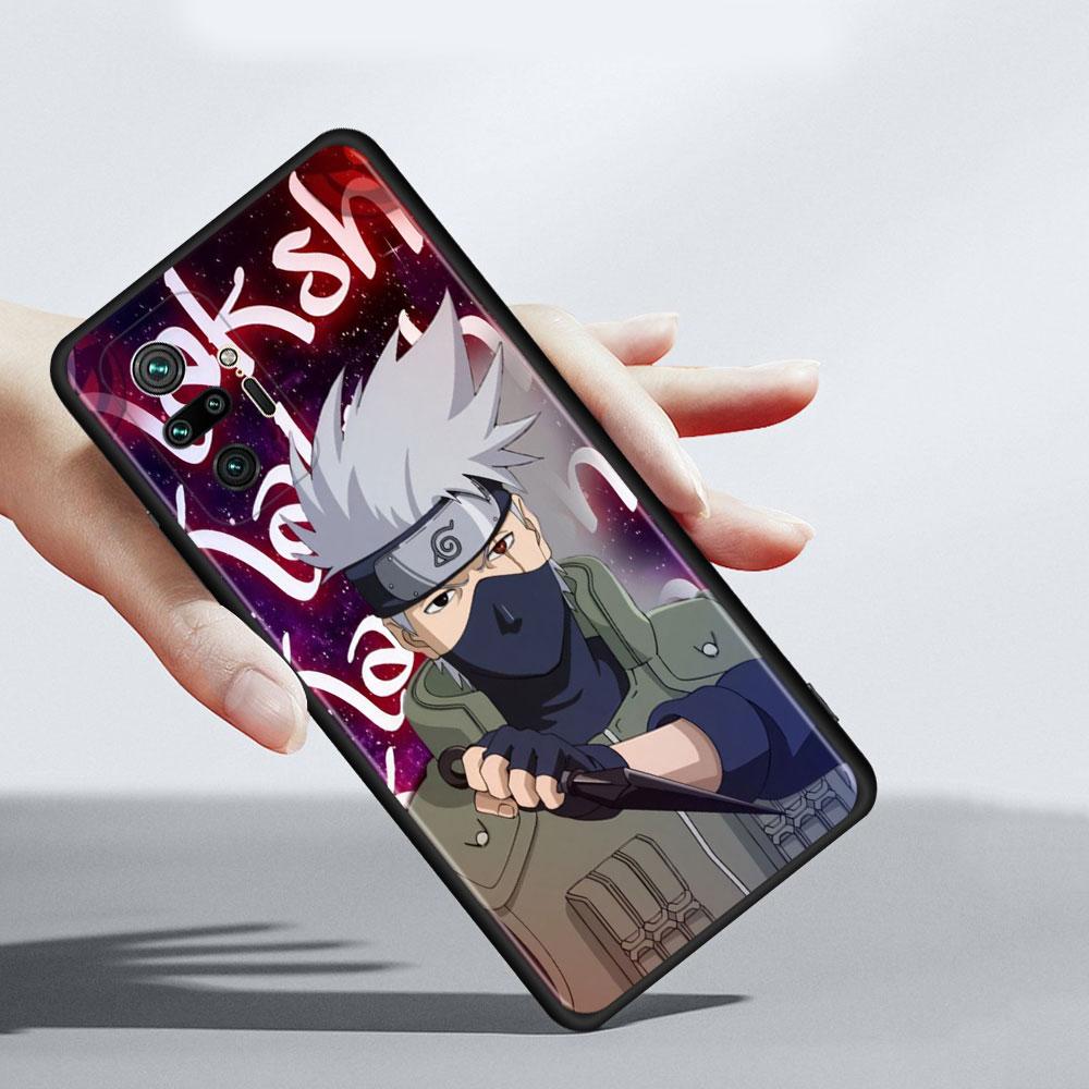 Phone Case for Xiaomi Redmi 9 9a 9c 8 K40 Note 9s 9 10 11 8 Pro 7 11t 9t 8t Cover Silicone Coque Anime Naruto Kakashi