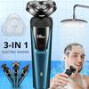 3 IN 1 Electric Shaver for Men 4D Razor Beard Trimmer USB Rechargeable Portable Water Wash Hair Clipper Facial Epilato