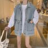 Women's Casual Korean Denim Vest - Spring/Autumn Loose Sleeveless Waistcoat