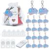 30pcs Cute Elephant Key Ring Set With Paper Tags Thank You Gifts For Baby Shower Birthday Party