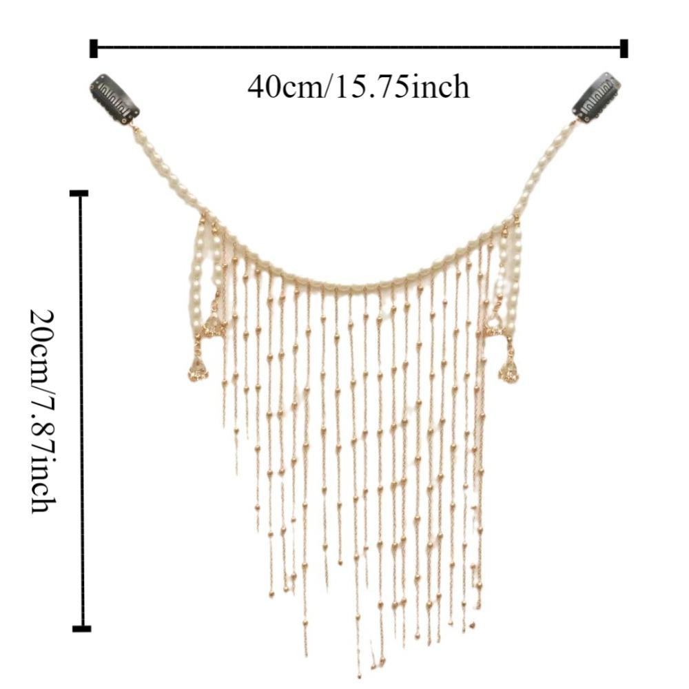 Pearl Hanfu Face Chain Tassel Mysterious Veil Personality Golden Fairy Mask Men