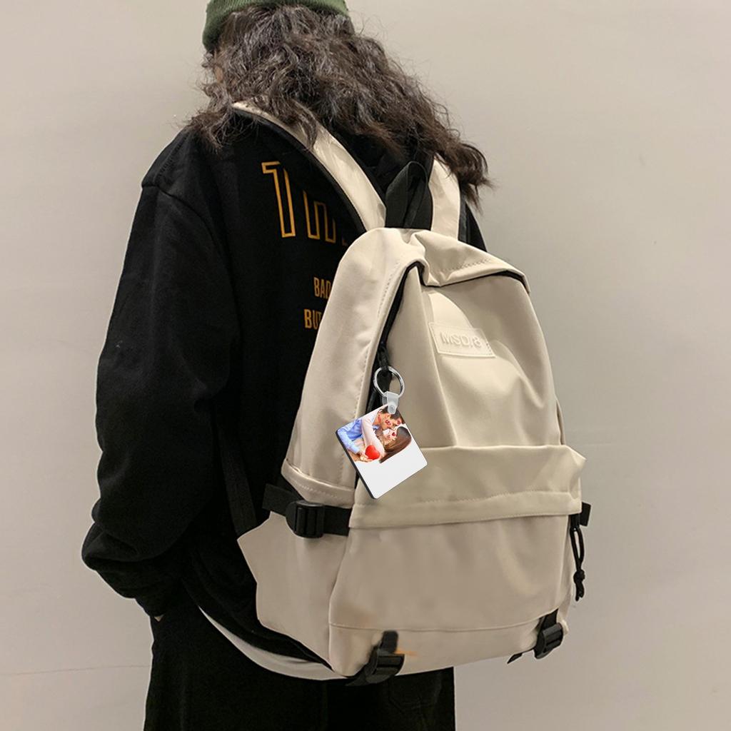 Blank Keychain DIY MDF Blank Keyring Valentine's Day Graduation Day Gift