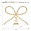 Christmas Tree Topper Bow, Christmas Decor Christmas Topper Xmas Tree Bow Ornaments for Xmas Tree Decoration Holiday Home Party Supplies