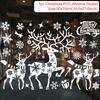 Cartoon Christmas Window Glass Stickers 2025 Christmas Decoration for Home Living Room Wall Decor 2025 Happy New Year Stickers