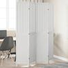 VidaXL Room Divider 4 Panels, Room Separator, Privacy Screen, Living Room Bedroom Screen, White Wood 358723
