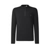 Fleece Half-Zip Casual Long Sleeve T-Shirt Men Tops Deep-Black A11M511214FBK