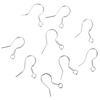 50Pcs 925 Sterling Silver Diy Earring Hooks Ball Jewelry Accessory Ear Wire