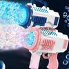 Astronaut Automa Bubble Machine for Kids Bubble Gun Rocket Launcher Bubble Blower Children Soap Bubble Maker Summer Outdoor Toys