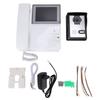 Video Doorbell Intercom System Corded Telephone Type Anti Interference Adjustable Night Vision 4.3