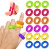 12 Pcs/set Stretchy Fidget Toys Decompression Fidget Ring New Kids Sensory Rings  Kids with Autism