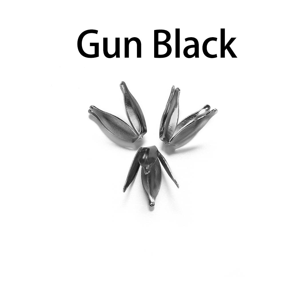 100pcs/lot Silve Gold Flowers Filigree Petal Beads Caps Findings Bulk End Spacer Charms Bead Cap For Jewelry Making DIY Supplies