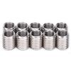 10Pcs Insert Nut Thread Repair Sleeve Threaded Bushing Screw Reducing Conversion Tool