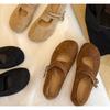 New Autumn Fashion Flat Ballet Shoes Women Shallow Ballet Leather Round Toe Female Ballerina Soft Moccasin Mary Janes Shoes