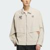 Adidas Originals X Changchangxiong Collaboration Nagaba Sportswear Ss23 Flap Pocket Logo Zip воротник куртка мужская куртка бежевый IS0643