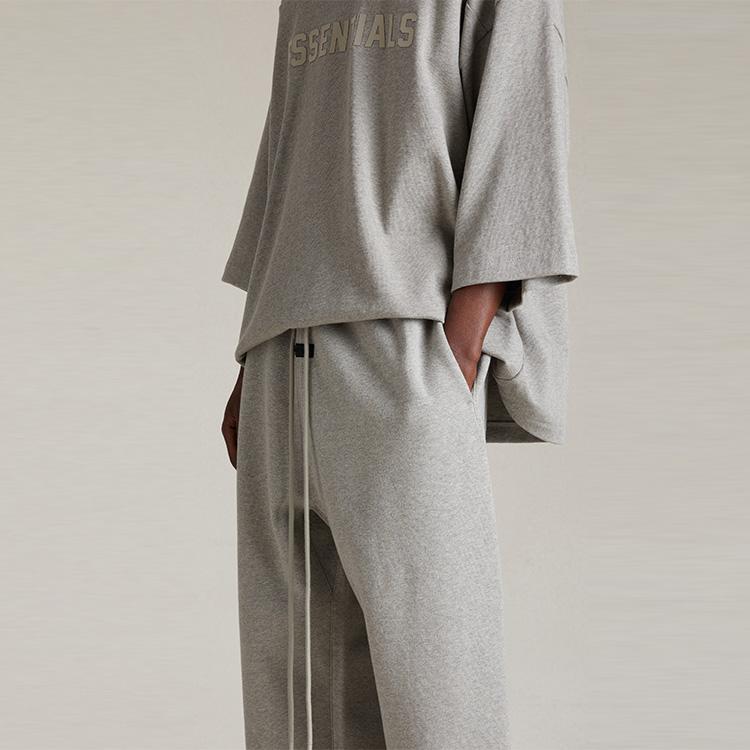 Fear of God Essentials Sweatpant Dark Heather Oatmeal Men Bottoms Grey 130SP242023F