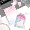 3inch  Photocard Holder with Keychain  Photo Card Sleeves ID Badge Holder Card Protector Mini Album