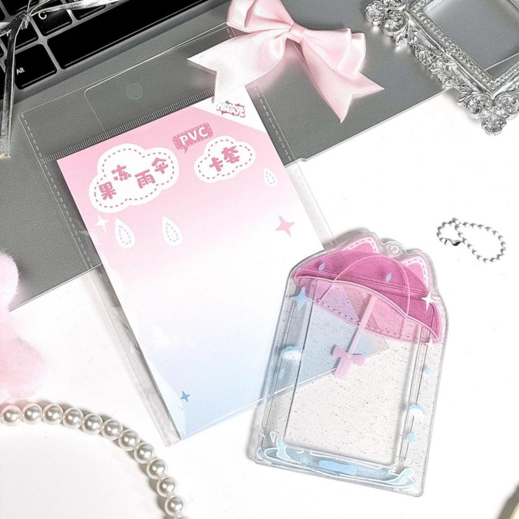 3inch  Photocard Holder with Keychain  Photo Card Sleeves ID Badge Holder Card Protector Mini Album