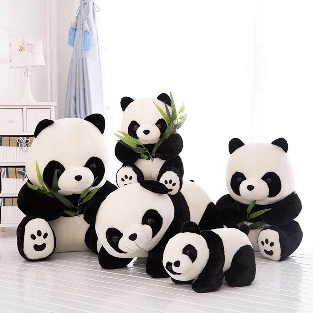 Bear Kneeling Sitting Soft Cloth Toy Plush Panda Present Doll Stuffed Animals Cute Cartoon Pillow
