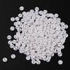 Set Of 300 Pieces 4mm 2 Holes Round Mini Buttons Doll Diy White