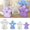 Cute Angel Candle Silicone Mold Gypsum Car Mounted Incense Expanding Gypsum Decoration Mold Easter Aromatherapy Candle Mold