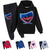 Kids 3D Hoodie Set Huggy Wuggy Pullover Tracksuit Poppy Playtime Children Sweater+ Pants