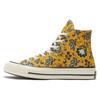 Chuck 70 1970s Versatile Comfortable Abrasion Resistant High Top Canvas Shoes Unisex Yellow Print