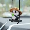 Car Panda Pendant Swing Color Matching Detail Good Hanging Colorfast Car Ornament Animal