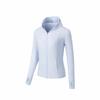 Solid Color Zip-Up Hooded Comfortable Breathable Versatile Casual Jacket Women Jackets Light-Twilight-Blue 162527733-1