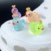 Fashion Shoe Charms Set Accessories Hole Shoe Buckle Cute Luminous Crown Duck DIY 3D Shoes Decorations Kid Party Boys Girls Gift