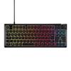 Corsair K55 CORE TKL RGB Gaming Keyboard RGB Tenkeyless Dedicated Media Keys Quiet and Responsive Switches 300ml Black – 8-Zone – – – –