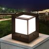 Minimalist Solar Waterproof Outdoor Gate Post Light for Gardens and Courtyards