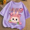 Hot New LABUBU Cartoon 3D Print Kids T Shirts Boy Girls Cool Short-Sleeved Child Clothing