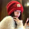 Korean Sweet and Cute Big Headed Wool Hat Autumn and Winter Casual Versatile Bag Head Hat Windproof Ear Warm Knitted Hat