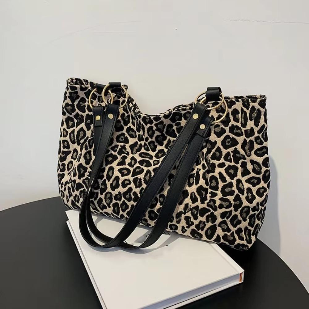 Y2k Single Shoulder Bag Street Style Women Handbags Fashion Leopard Tote Bag  Outdoor