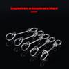 50Pcs Hot Fastach Stainless Steel Fishing Connector Rolling Swive Solid Rings Swivels Snap