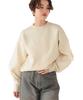 Titibait Crew Neck Free Ivory Sweat-Like Knit, AEXP4181, Women's, Size,