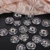 10 Pcs Fastener Transparent Snap Button Round Invisible Snap Button DIY Sweater