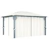 Gazebo - vidaXL - 400x300 Cm - Aluminum - Curtains Included - UV Protection