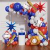 Baseball Balloon Arch Kit Red Blue Confetti Balloons Garland For Birthday Wedding Baseball Theme Party Decoration