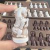 Resin Ancient Chinese Character Chess Set Lifelike Qing Bing Chess Figure Children Girls Boys