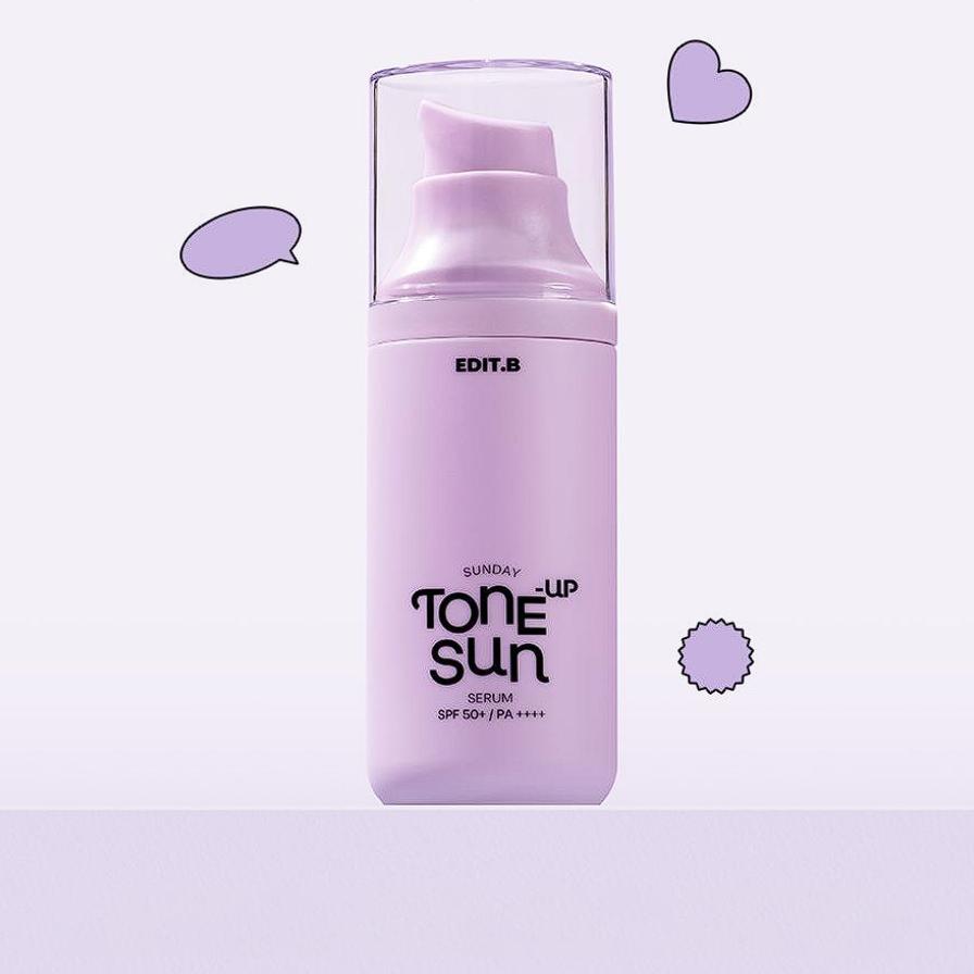 EDIT.B Sunday Tone-Up Sun Serum SPF 50+ PA++++ 55ml