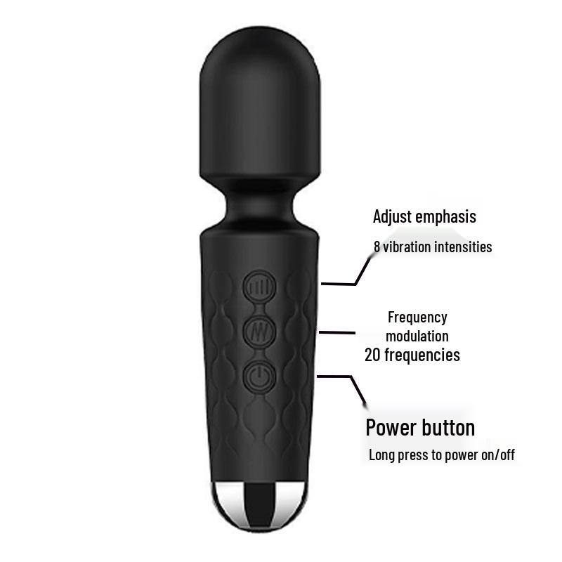 Knight Multifrequency Vibrator: Strong AV Wand for Clitoral Teasing and Massage Stick Sex Toy for Women