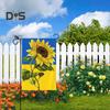 1/2/3Pcs 12" X 18" Sunflower Flag Patriotic Ukrainian National Flag Double Sided Garden Burlap Banner Decoration for Outdoor Home Yard Patio Decor