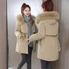 In Winter, The New Fur Pie Overcomes The Long Detachable Loose Cotton-padded Jacket Cotton-padded Jacket for Women.