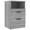 VidaXL Bedside Table Sonoma Grey Engineered Wood 817041