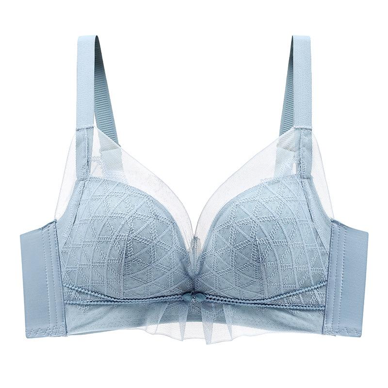 Underwear Summer Thin Section Gathered Breathable Non-steel Ring Bra